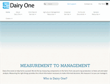 Tablet Screenshot of dairyone.com